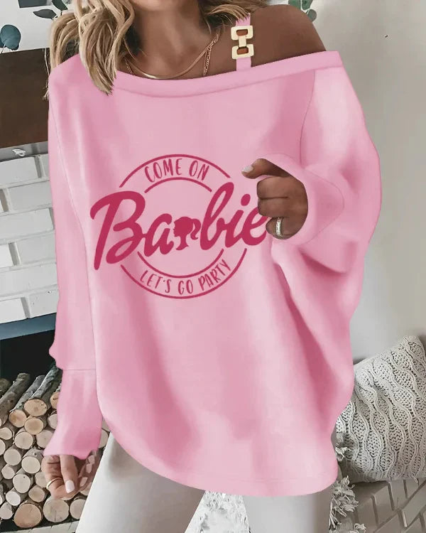 Women’s V-Neck Sweater – Oversized Fit – Fuzzy Texture – Pearl Embellished Casual Wear