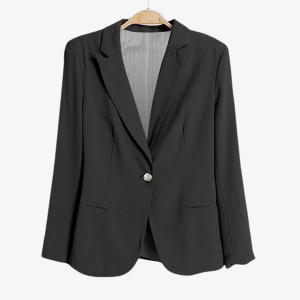 Women’s Blazer – Tailored Fit – Structured Silhouette – Single Button – Formal Wear