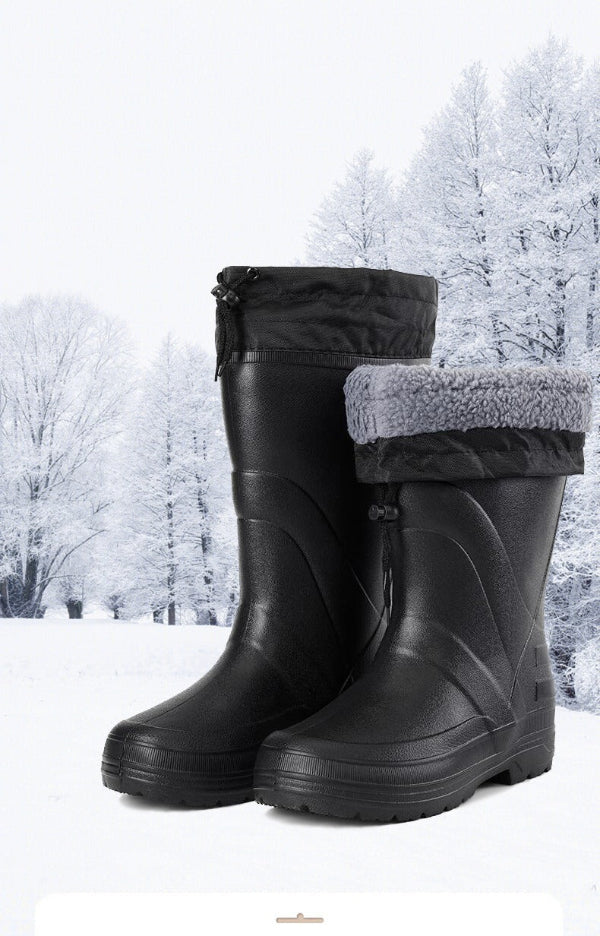 Men’s Snow Boots – Waterproof High-Top – Fleece Lined – Slip-Resistant Sole