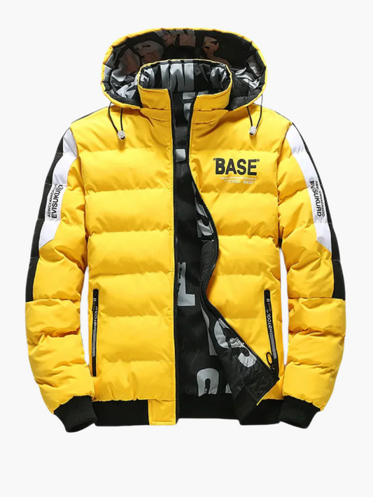 Men’s Puffer Jacket – Quilted Insulated – Regular Fit – Hooded – Water-Resistant Urban Style