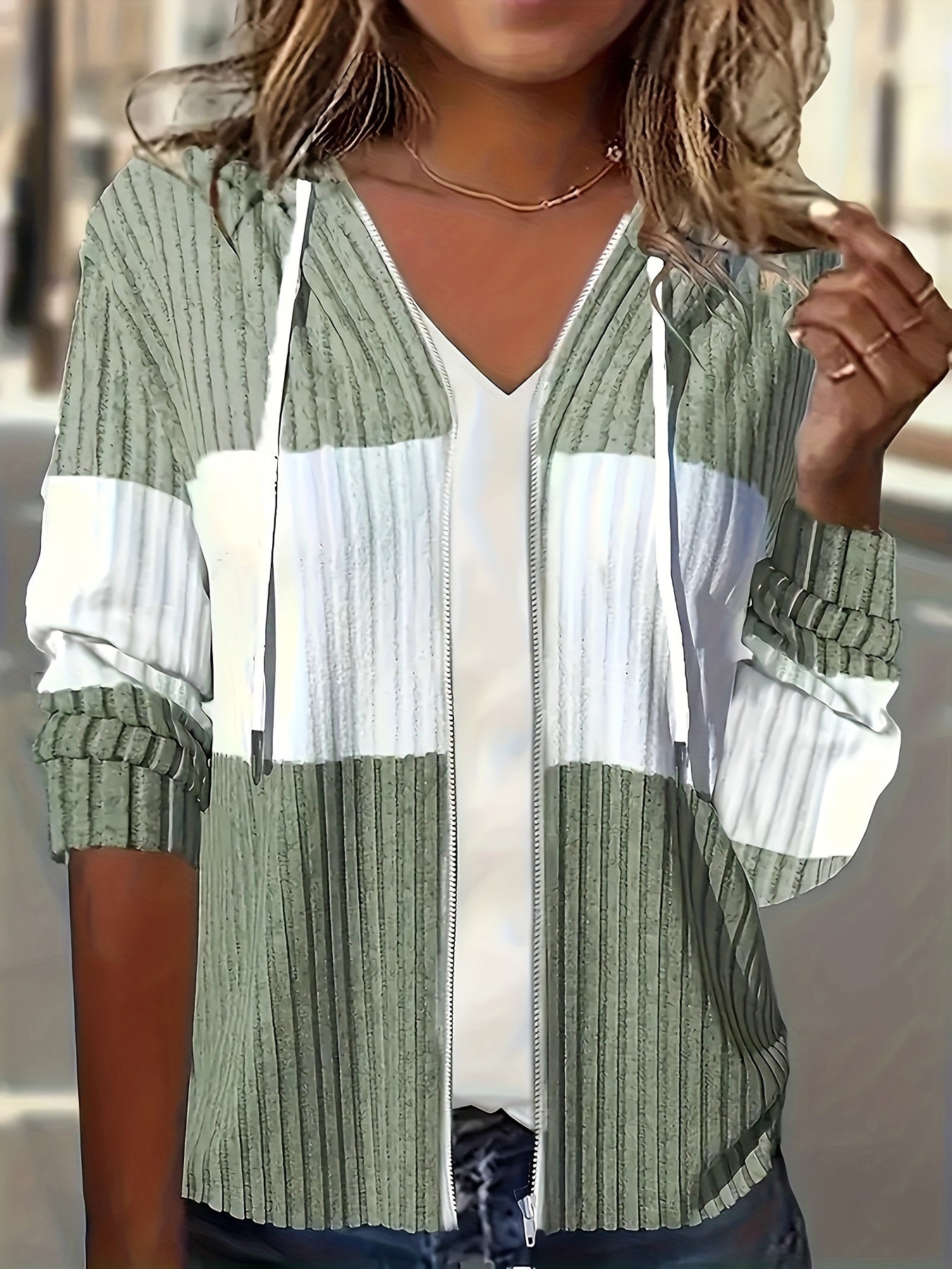 Apolonia® | Color Block Zip Jacket