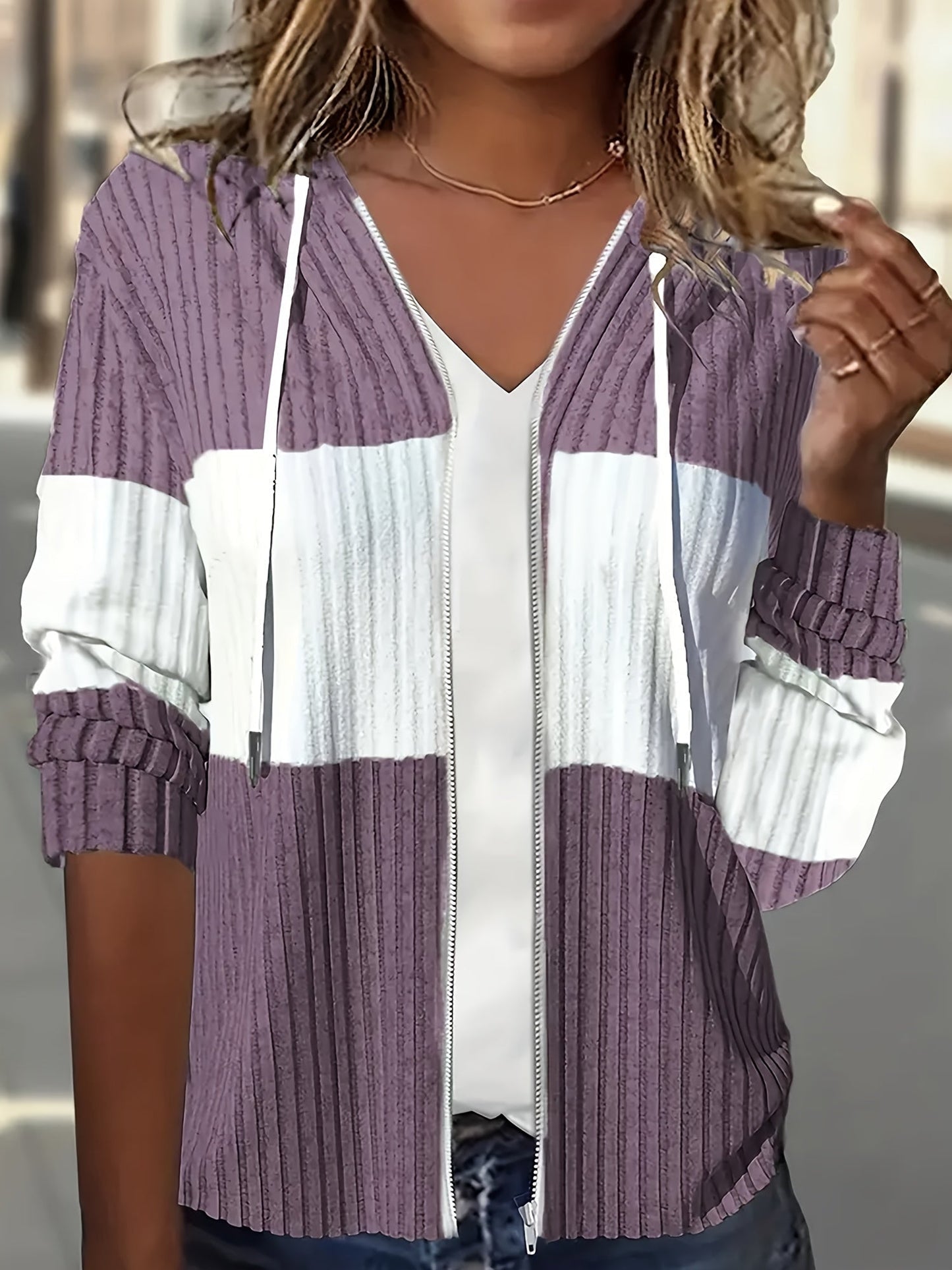 Apolonia® | Color Block Zip Jacket