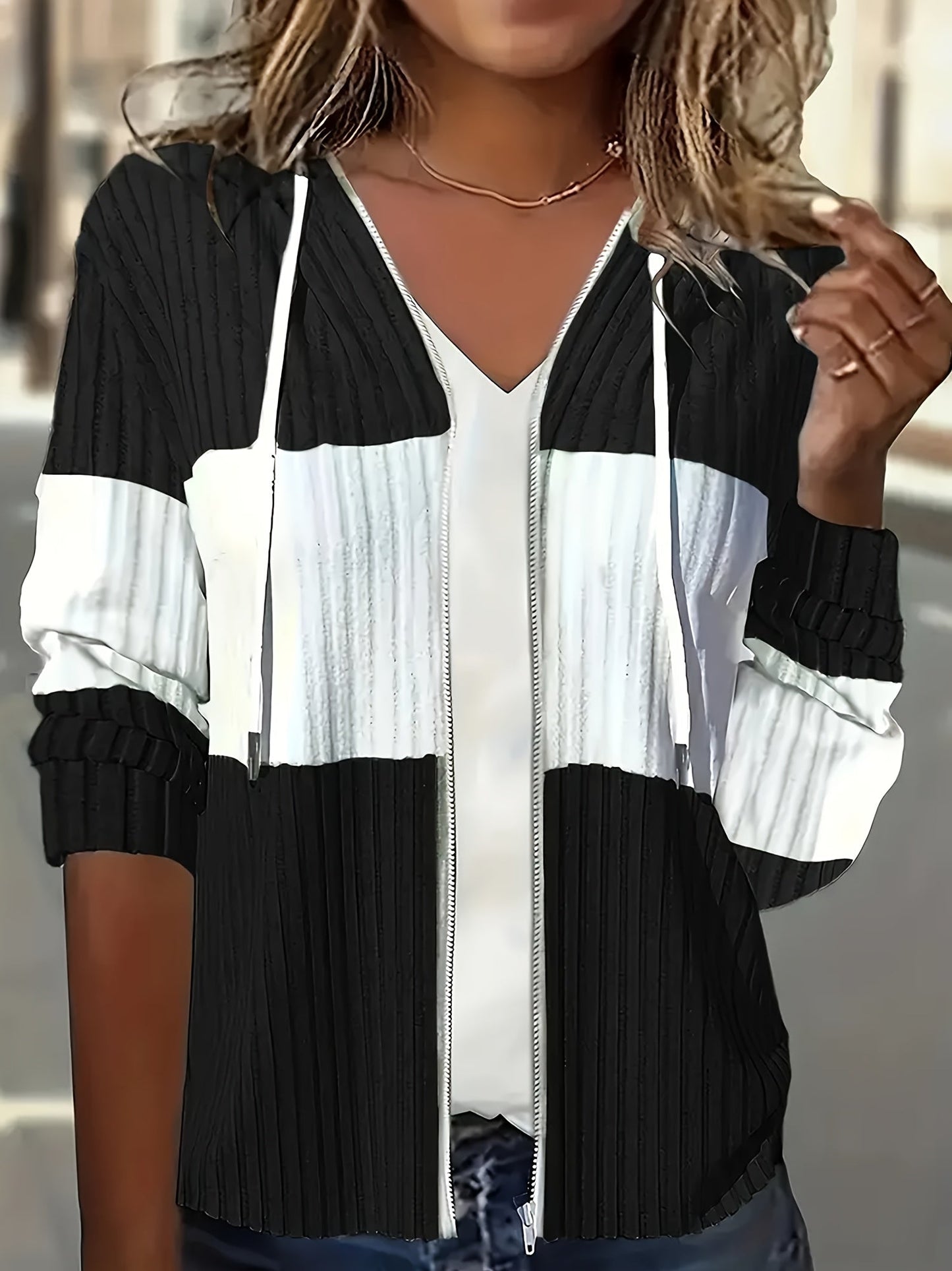 Apolonia® | Color Block Zip Jacket
