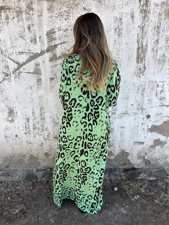 Amberly® | Stylish Loose Leopard Print Dress