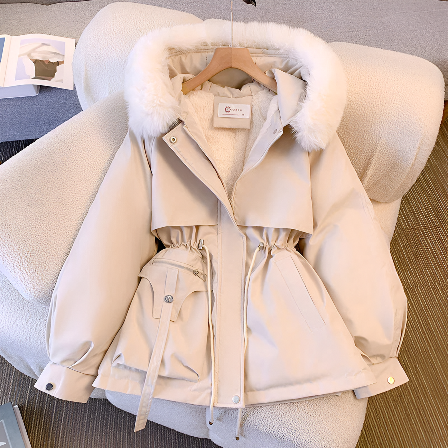 Camila® | Faux Fur Hooded Coat