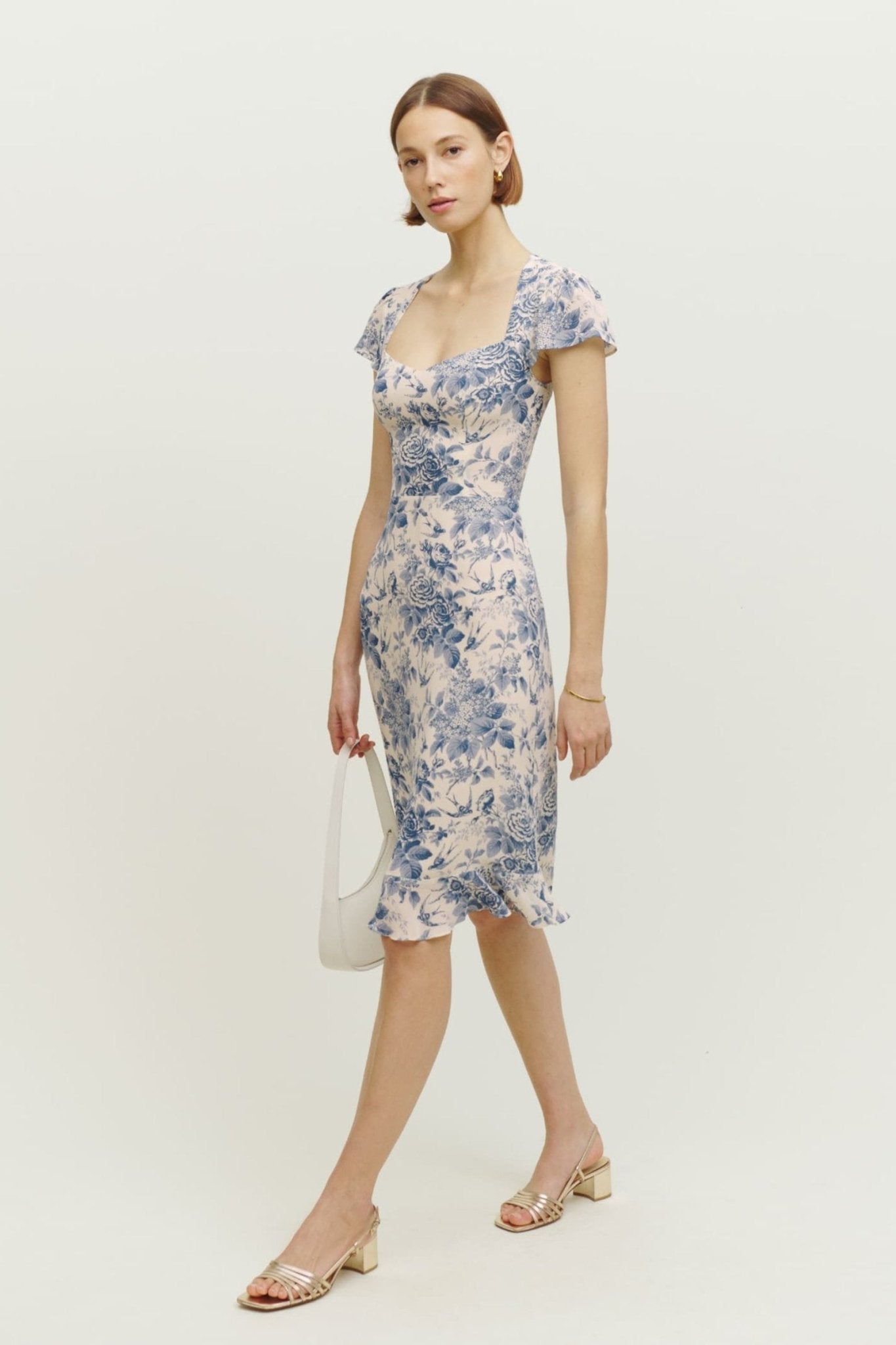 Dafne® | Printed flared midi dress with cutouts