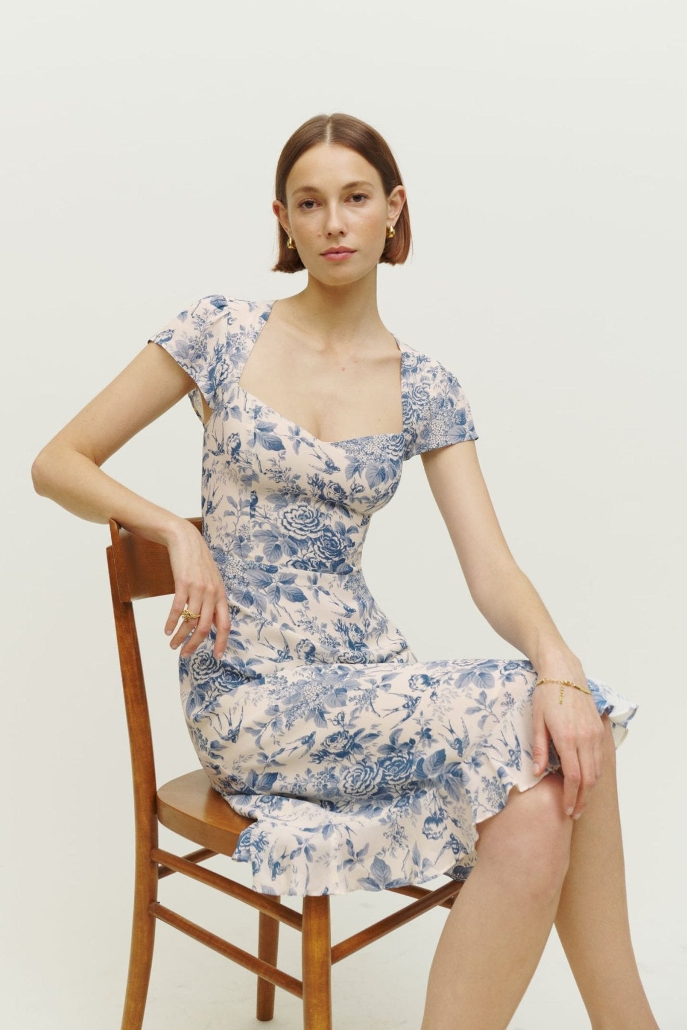 Dafne® | Printed flared midi dress with cutouts