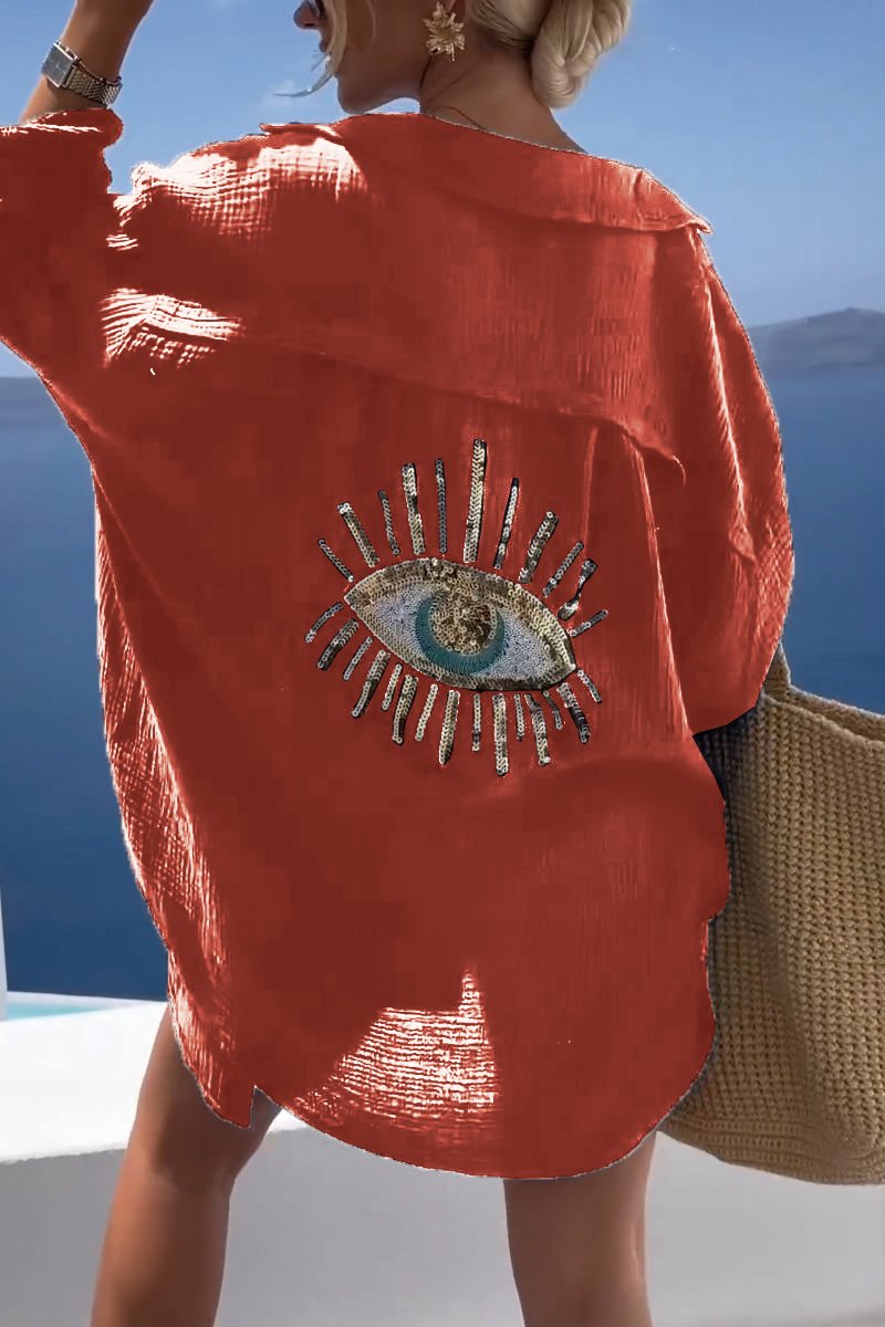 Blanca® | T-Shirt With Shiny Sequins