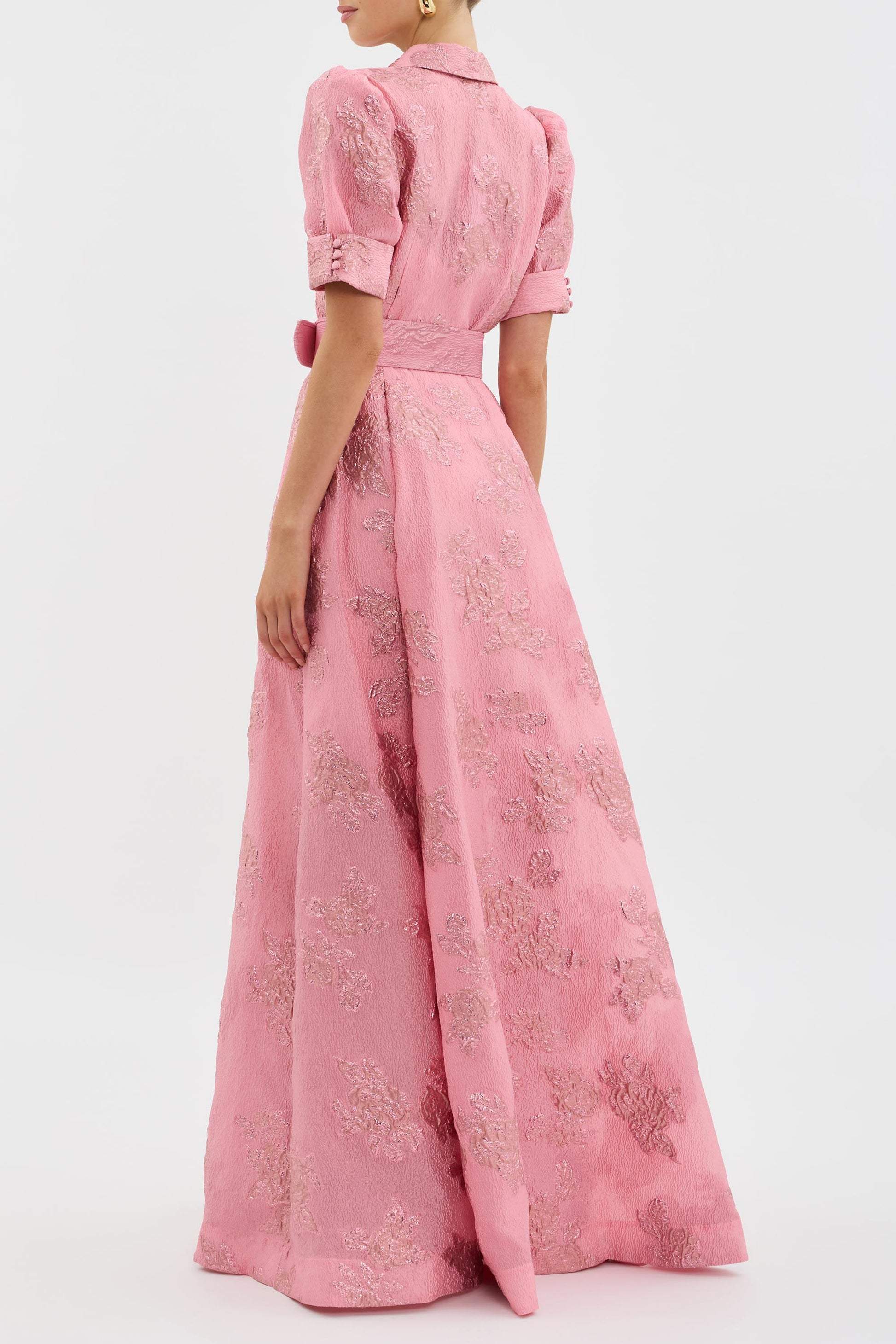 Penny | Elegant Floral Maxi Dress with Belt