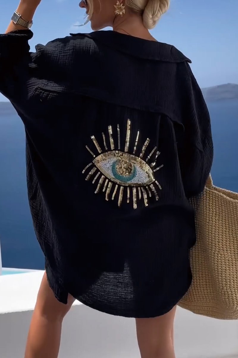 Blanca® | T-Shirt With Shiny Sequins