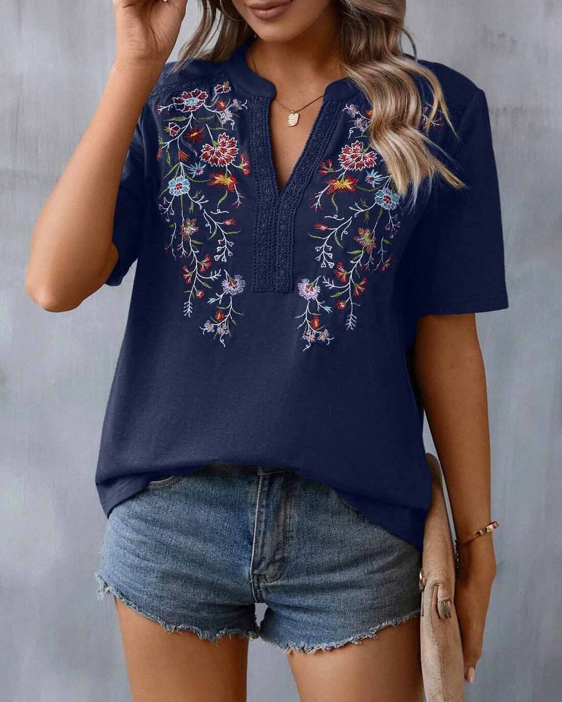 Aslaug® | Patchwork Lace Blouse For Women