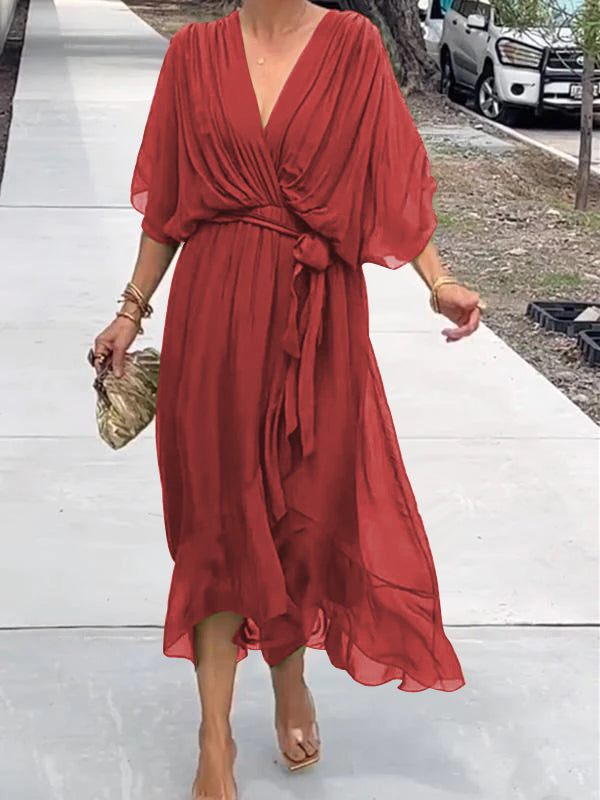 Beatrice® | Elegant Dress With V-Neckline