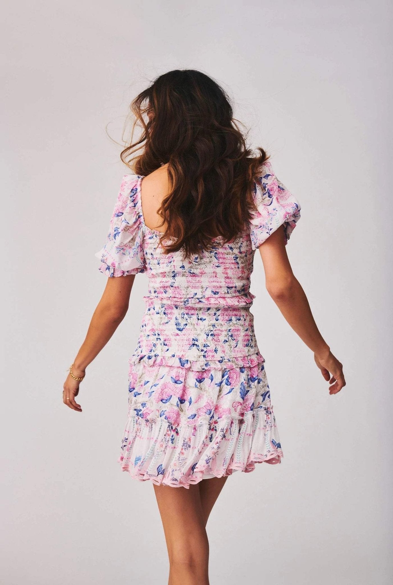 Elisa® | Striped mini dress with ruffles