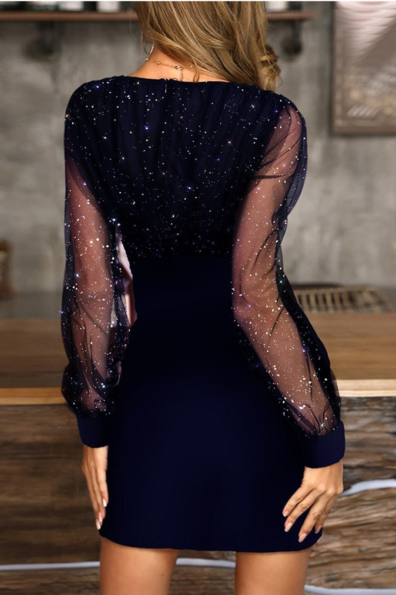 Camila® | Short dress Lucy with shine and transparency