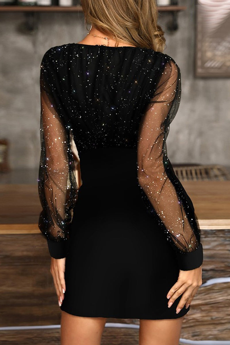 Bianca® | Short dress Lucy with shine and transparency