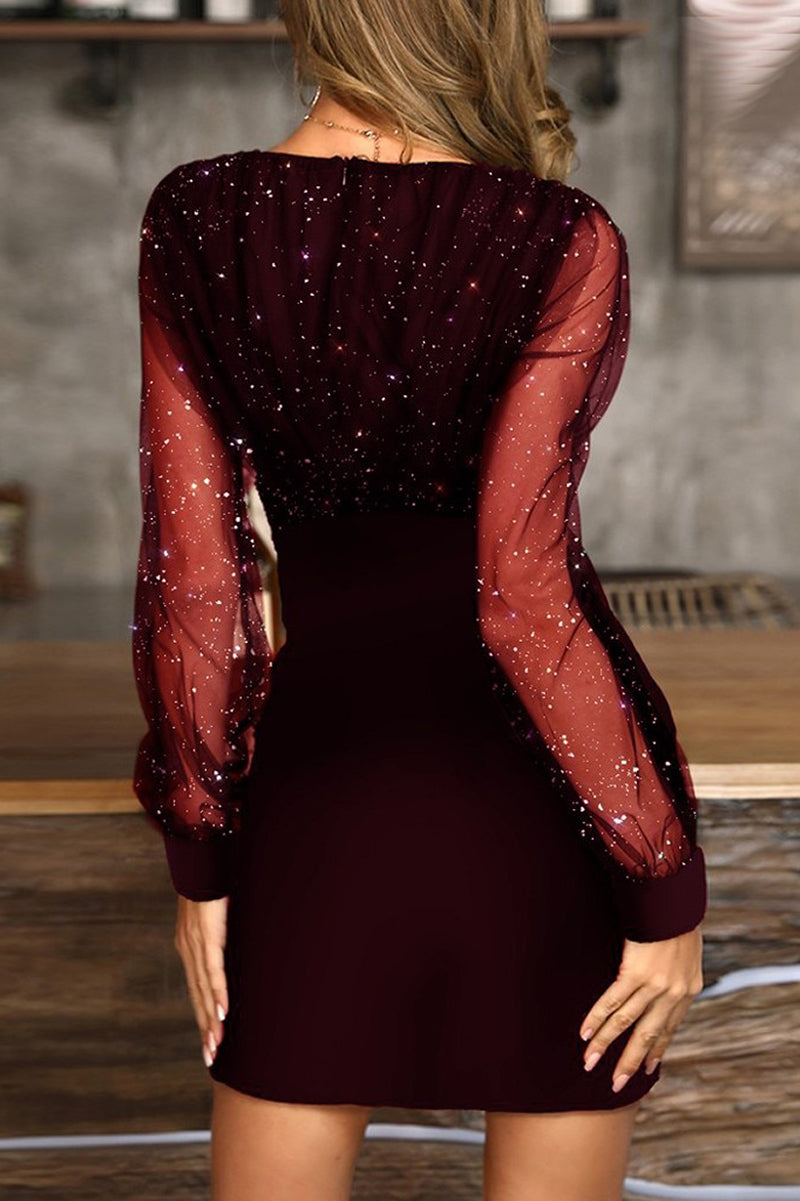 Bianca® | Short dress Lucy with shine and transparency