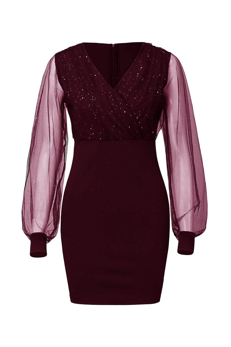 Bianca® | Short dress Lucy with shine and transparency