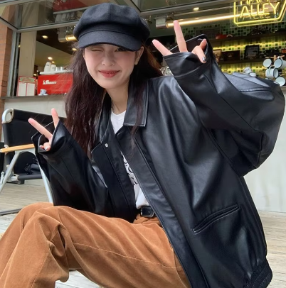 Andrea® | Streetwear leather jacket for women