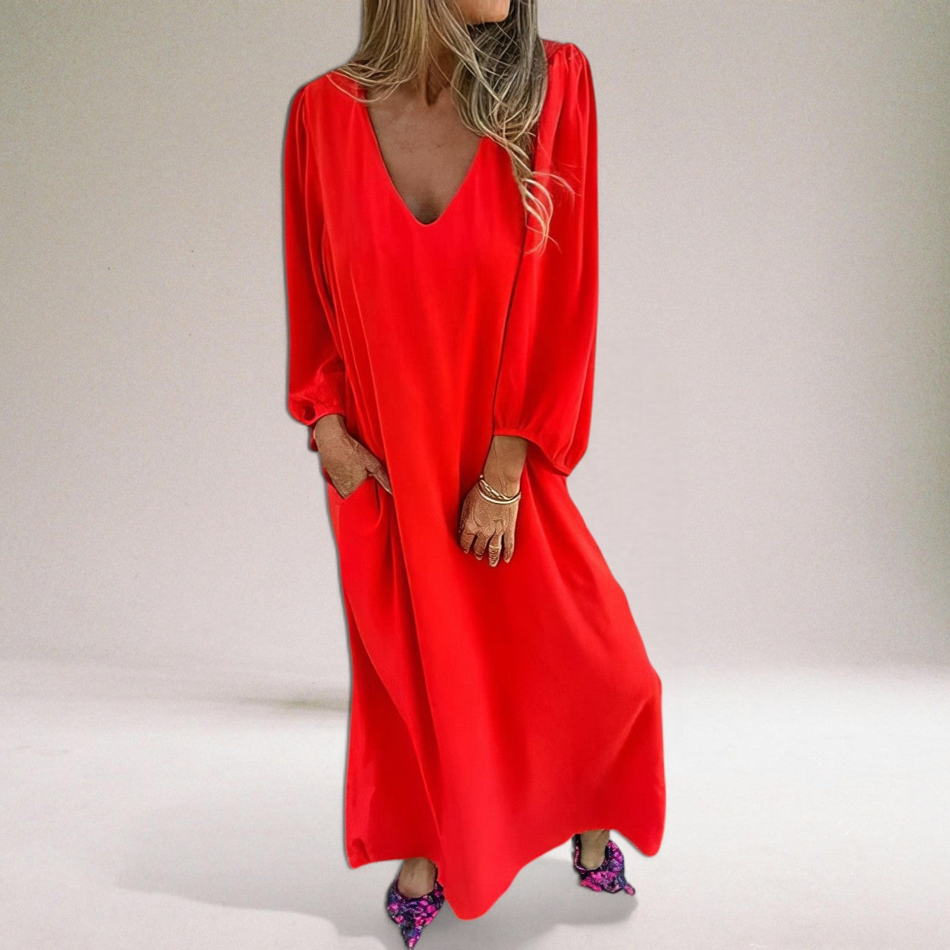 Ida | Long Boho Chic Dress with Timeless Elegance