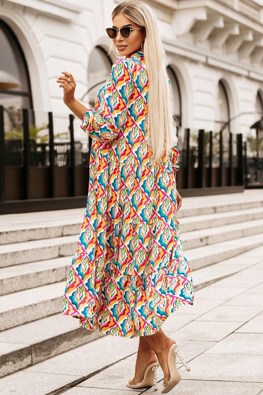 Diana® | Women's dress with a geometric print