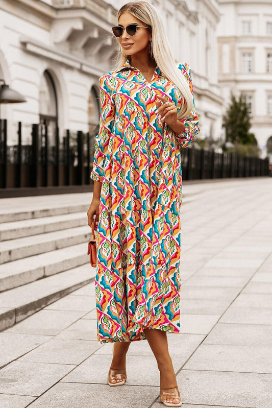 Diana® | Women's dress with a geometric print