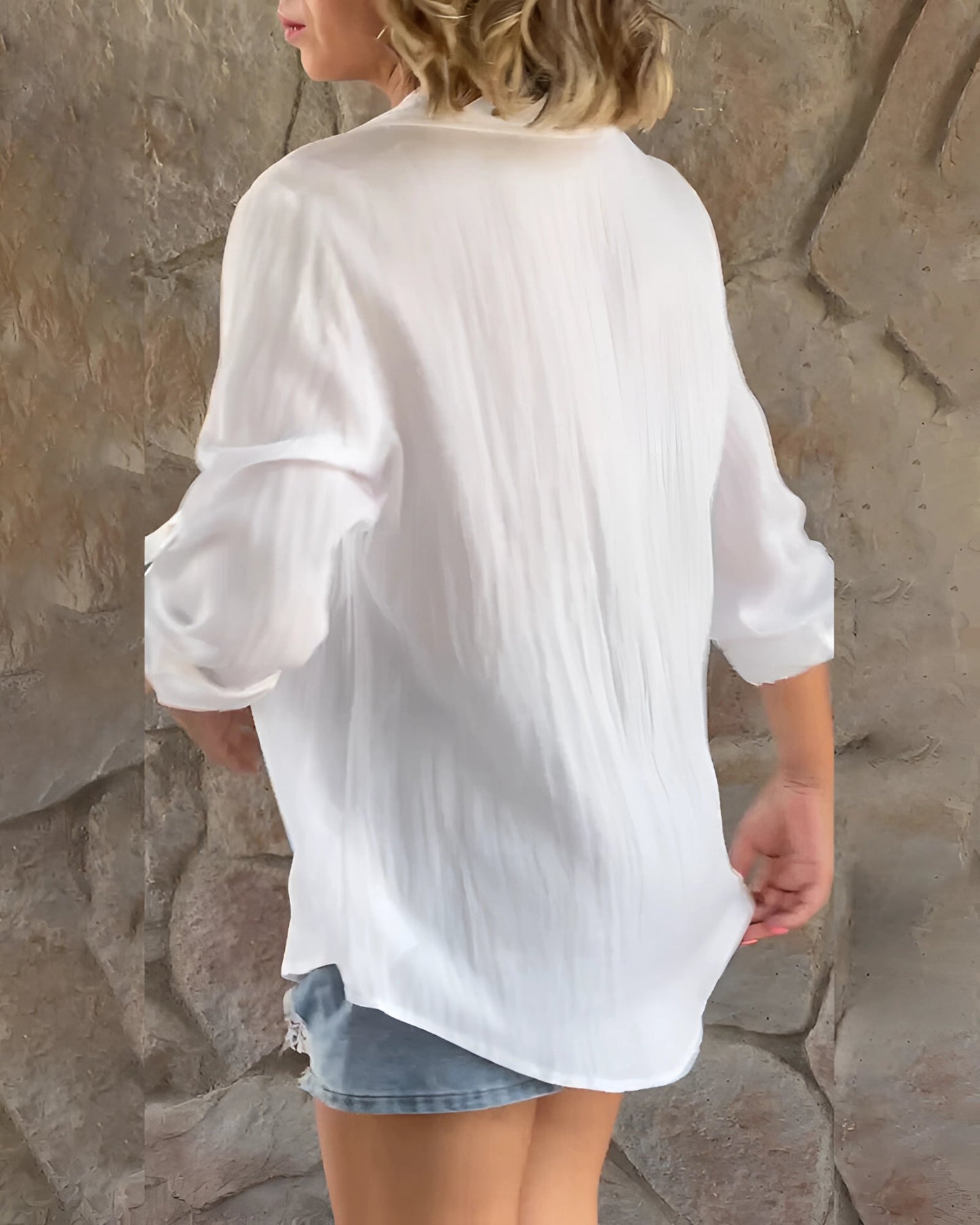 Cleopatra® | Elegant Oversized Linen Blouse