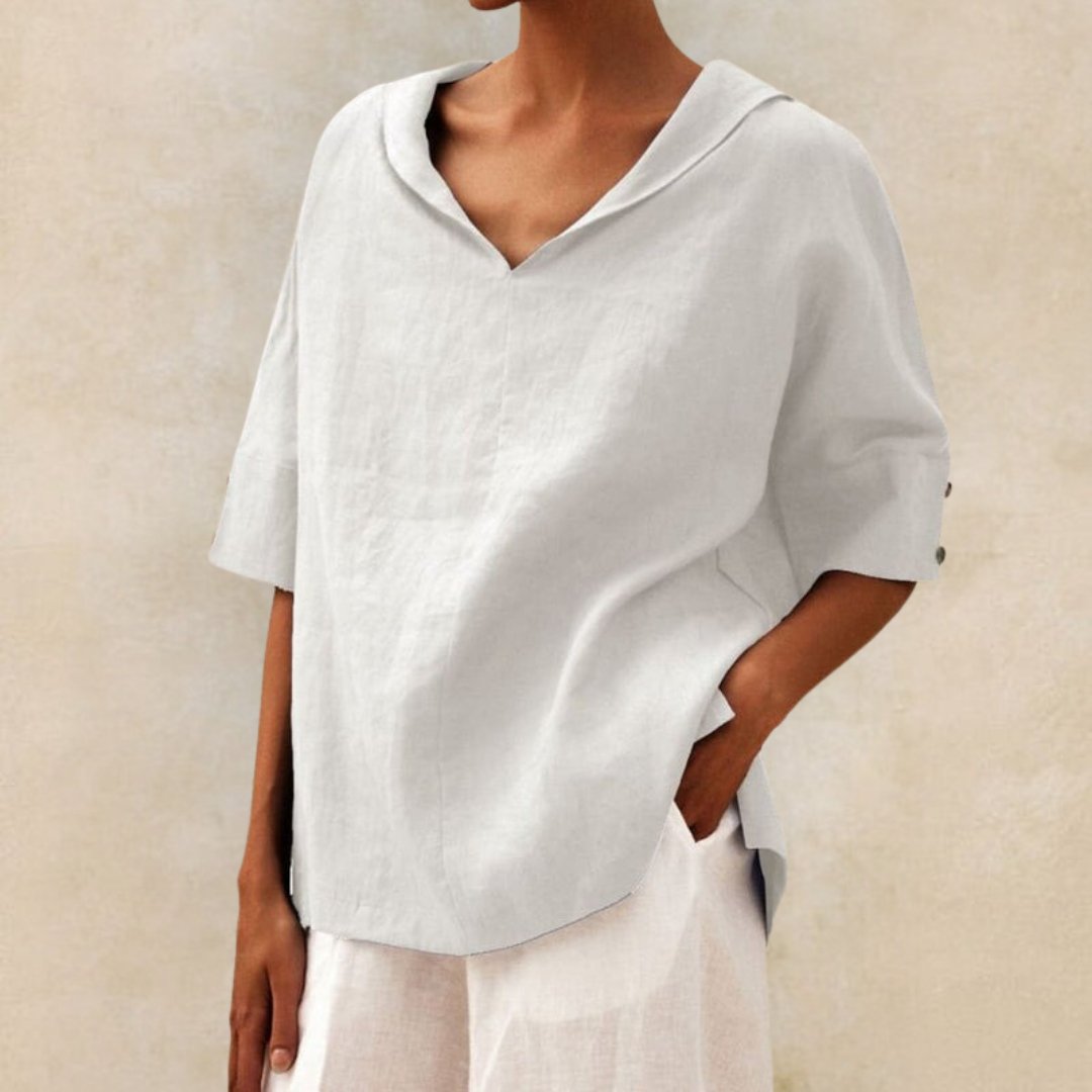 Lena | Women's V-Neck Casual Shirt for Effortless Style