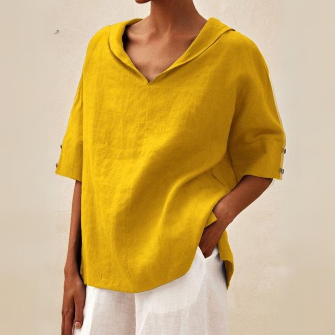 Lena | Women's V-Neck Casual Shirt for Effortless Style