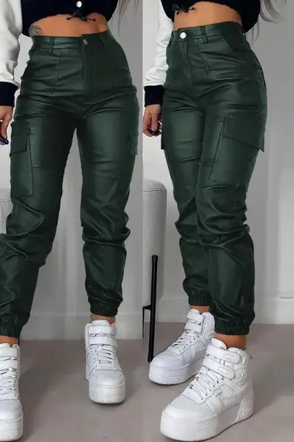 Augusta® | Casual Faux Leather Trousers