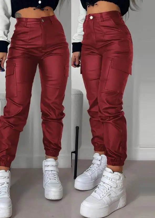 Augusta® | Casual Faux Leather Trousers