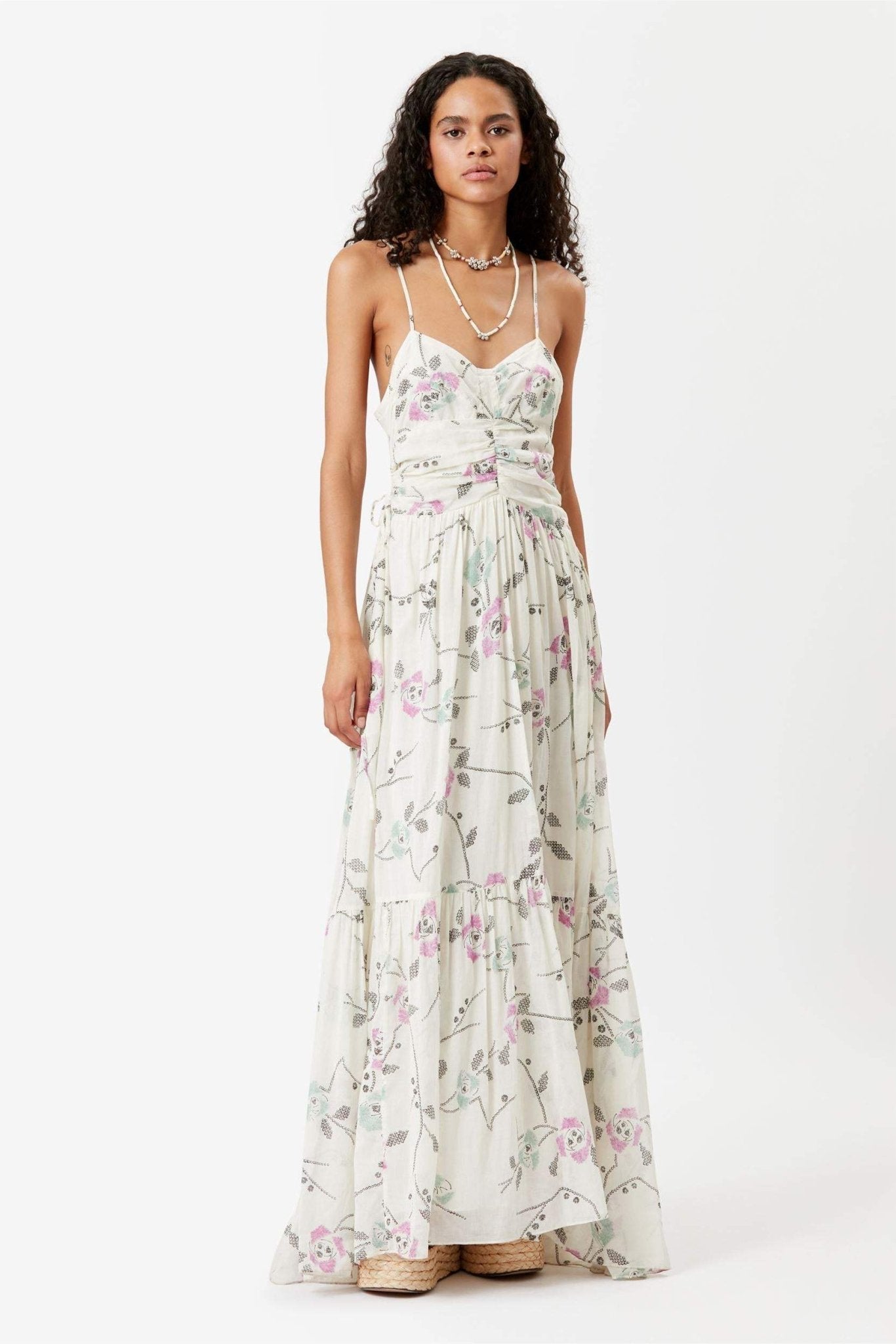 Brenda® | Flared slip maxi dress