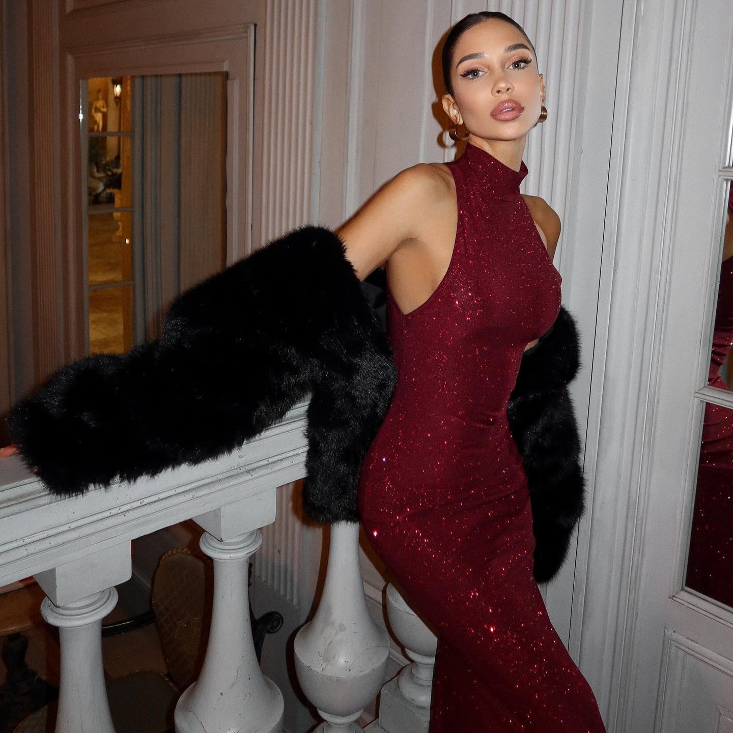 Samantha | Women's Sleeveless Bodycon Maxi Dress