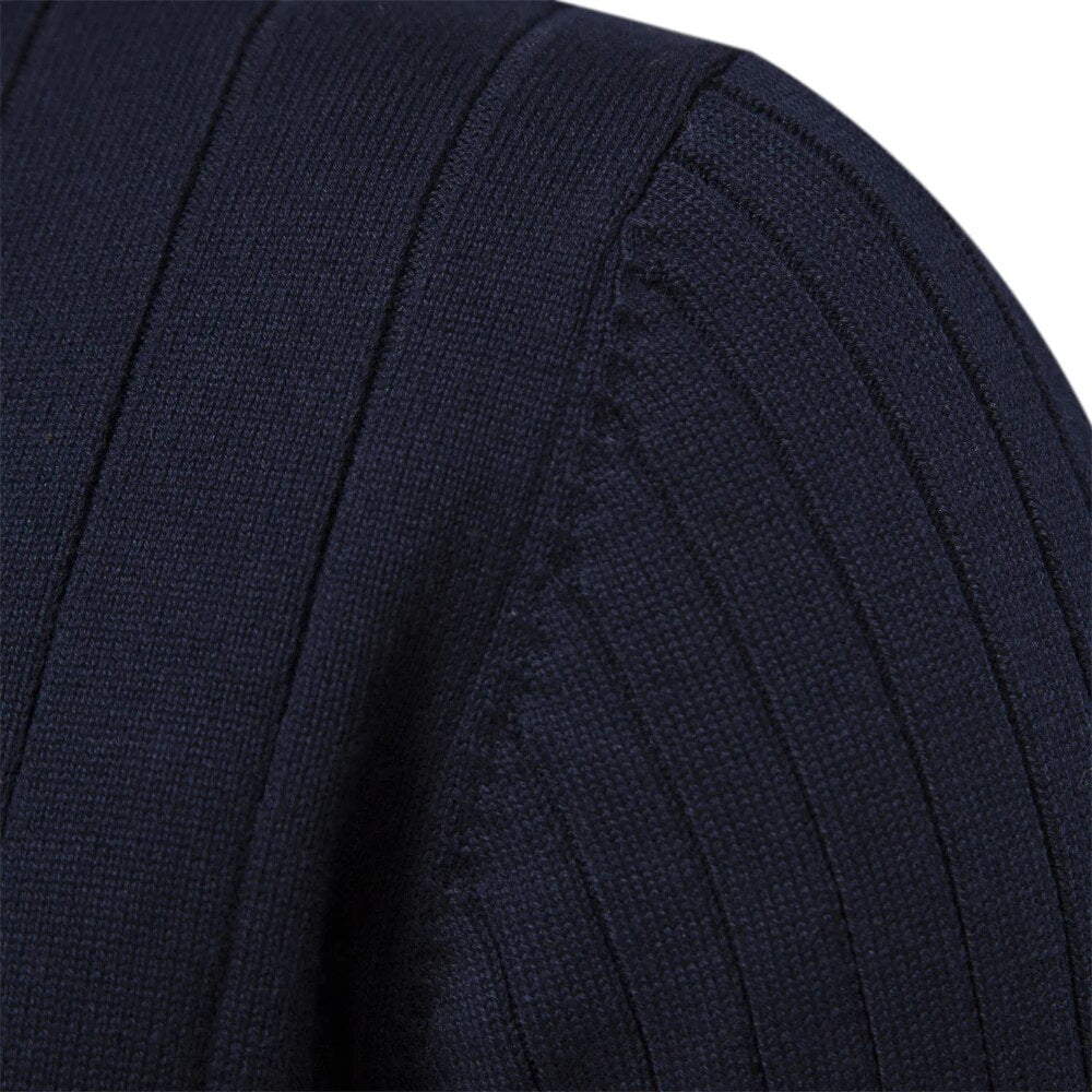 Kris | Men's Quarter-Zip Ribbed Sweater
