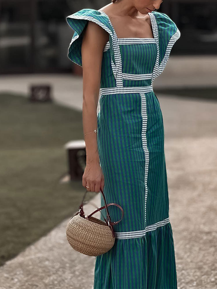 Elisa® | Elegant Checkered Dress