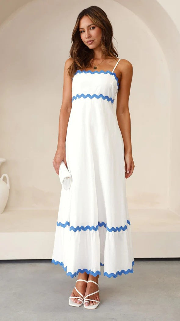 Clara® | In contrast, a long Capri dress