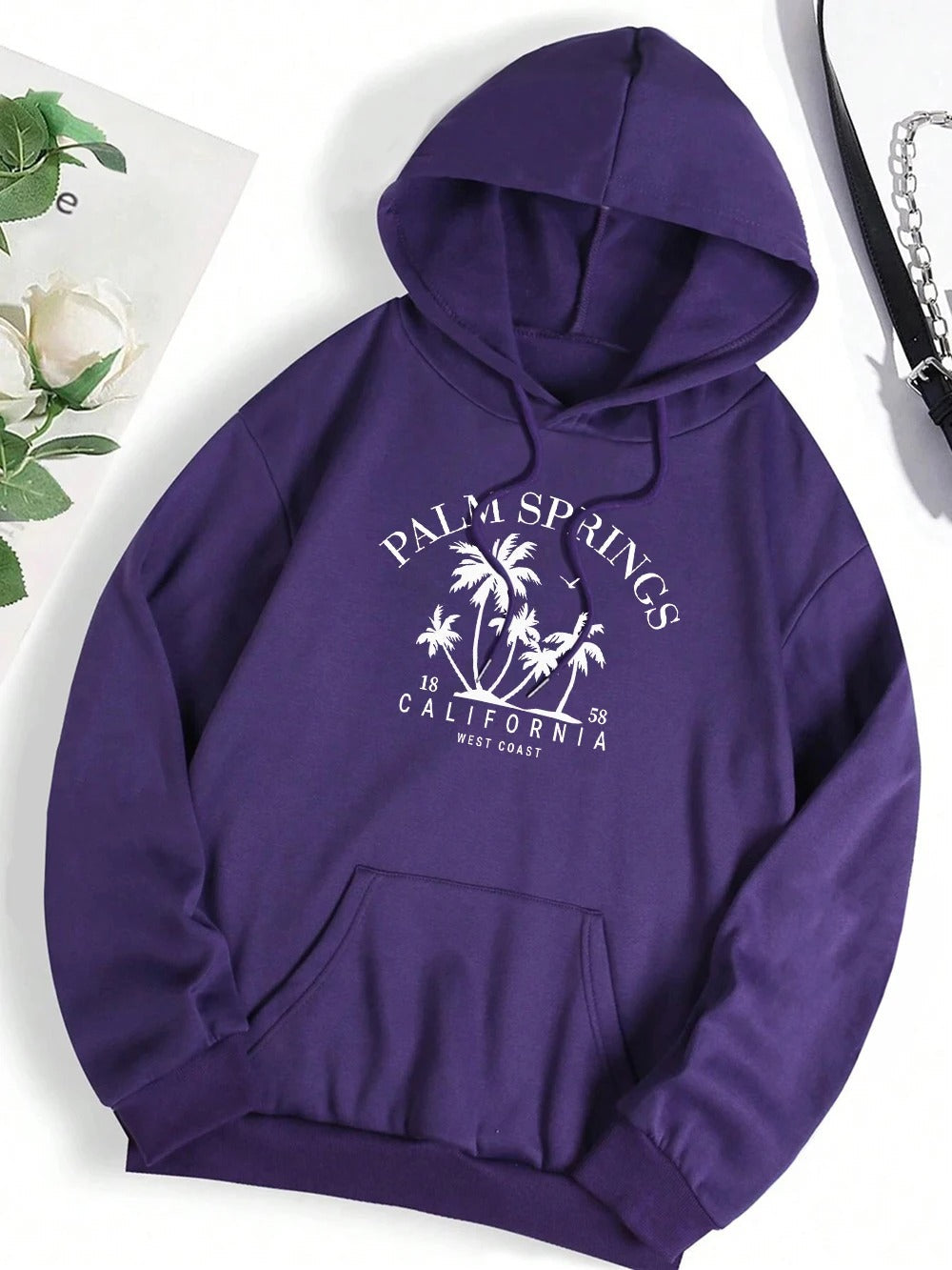 Carla® | Oversized hooded sweatshirt with smile print