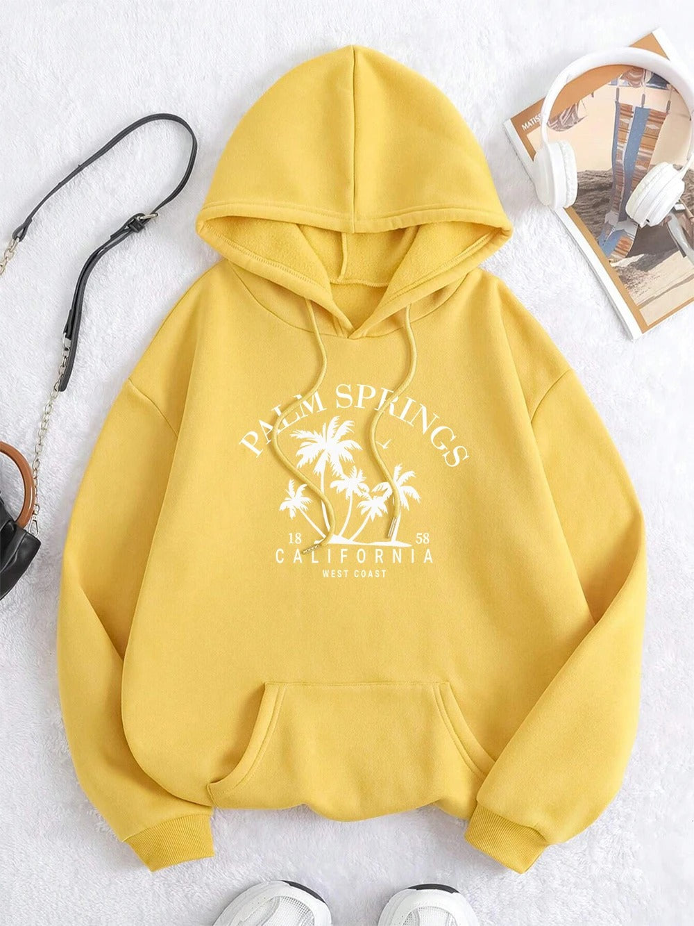 Carla® | Oversized hooded sweatshirt with smile print