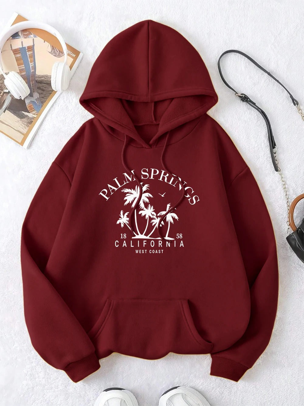 Carla® | Oversized hooded sweatshirt with smile print