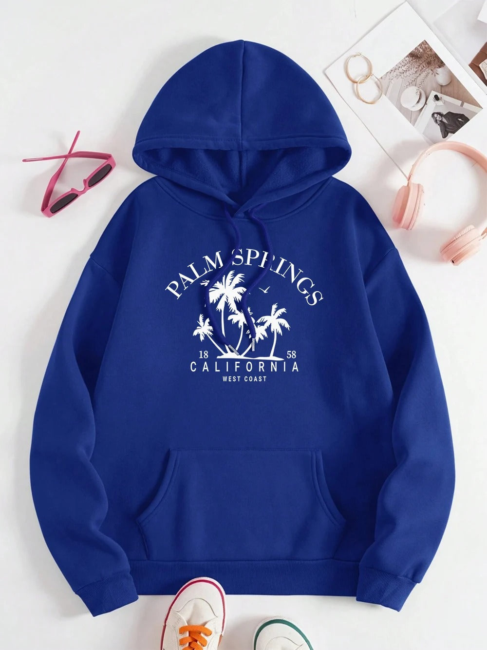 Carla® | Oversized hooded sweatshirt with smile print