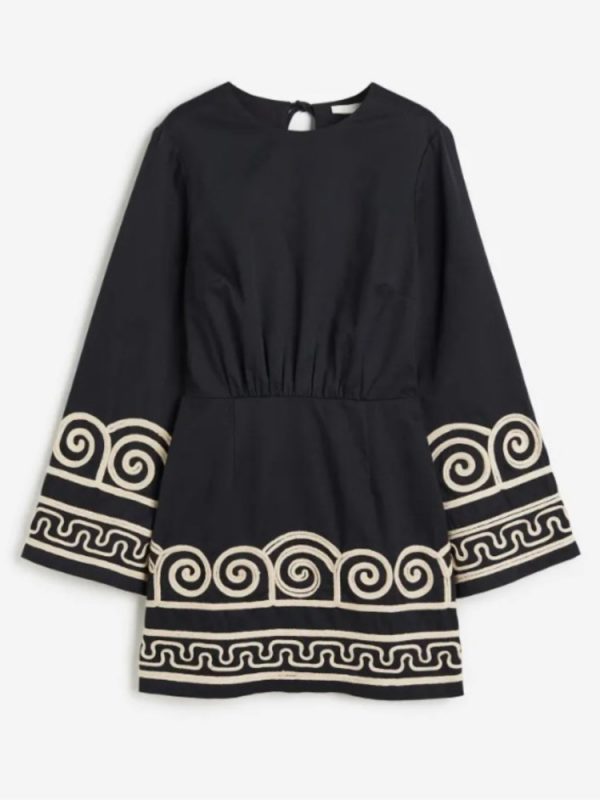 Deborah® | Embroidered long sleeve dress