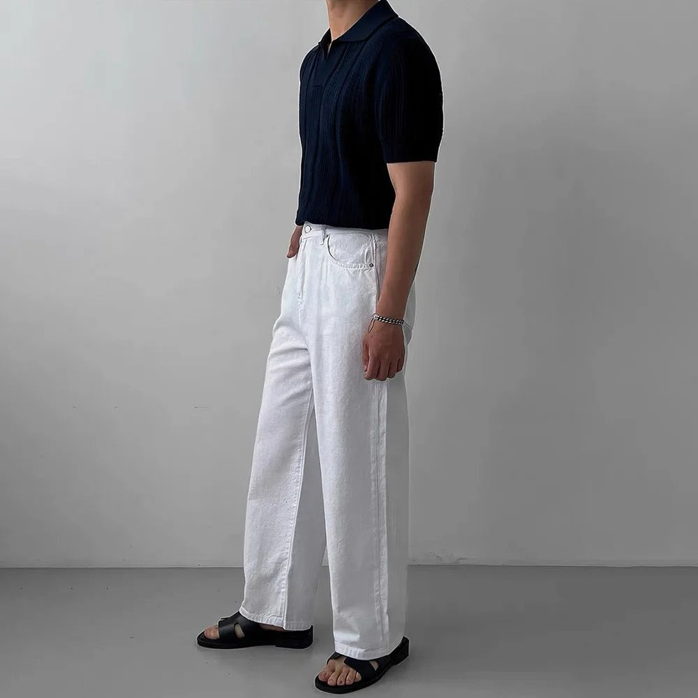 Vernon | Men's Knitted Polo Old Money – Comfort and Elegant Style - Fine and Soft Fabric