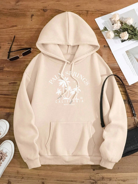 Carla® | Oversized hooded sweatshirt with smile print