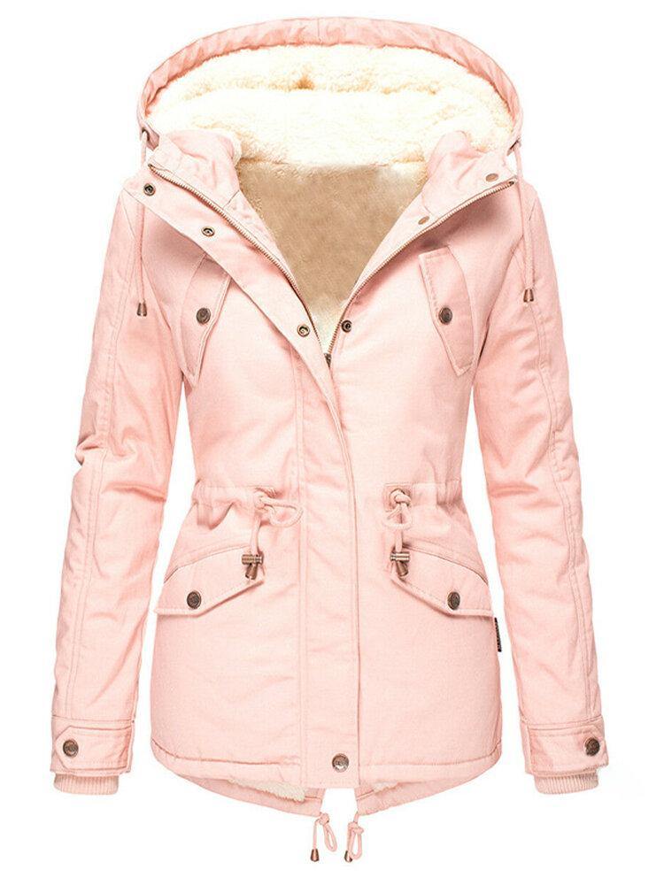 Delfina | Warm waterproof winter jacket with cape and step design