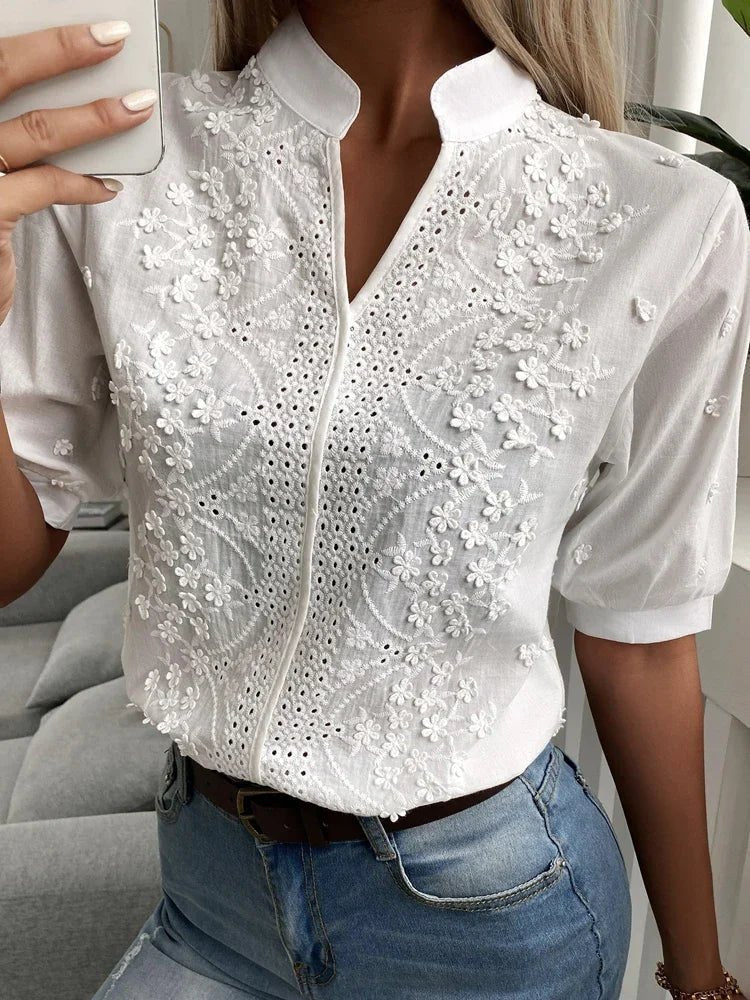 Cayetan® | Stylish Blouse With An Elegant Cut