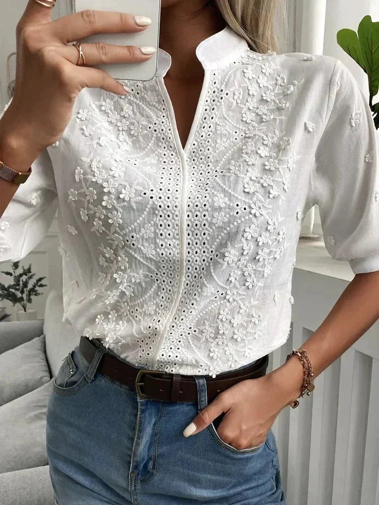 Cayetan® | Stylish Blouse With An Elegant Cut