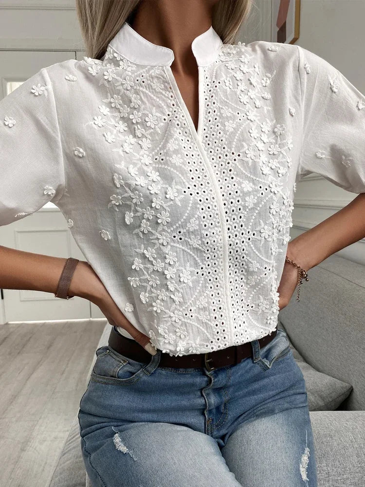 Cayetan® | Stylish Blouse With An Elegant Cut