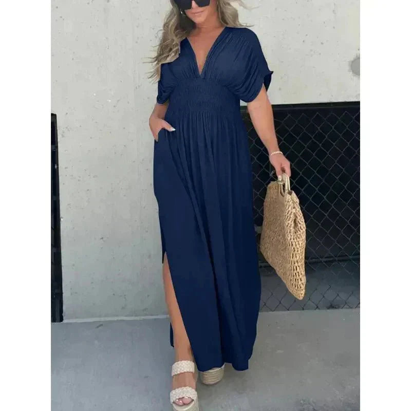 Alessia® | V-Neck Maxi Dress