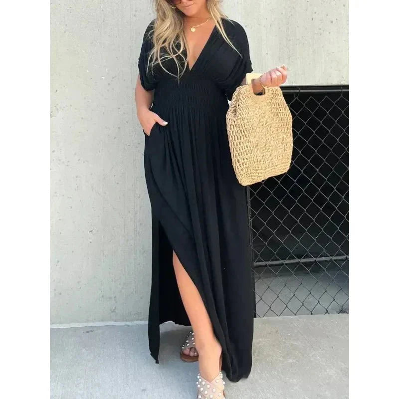 Alessia® | V-Neck Maxi Dress