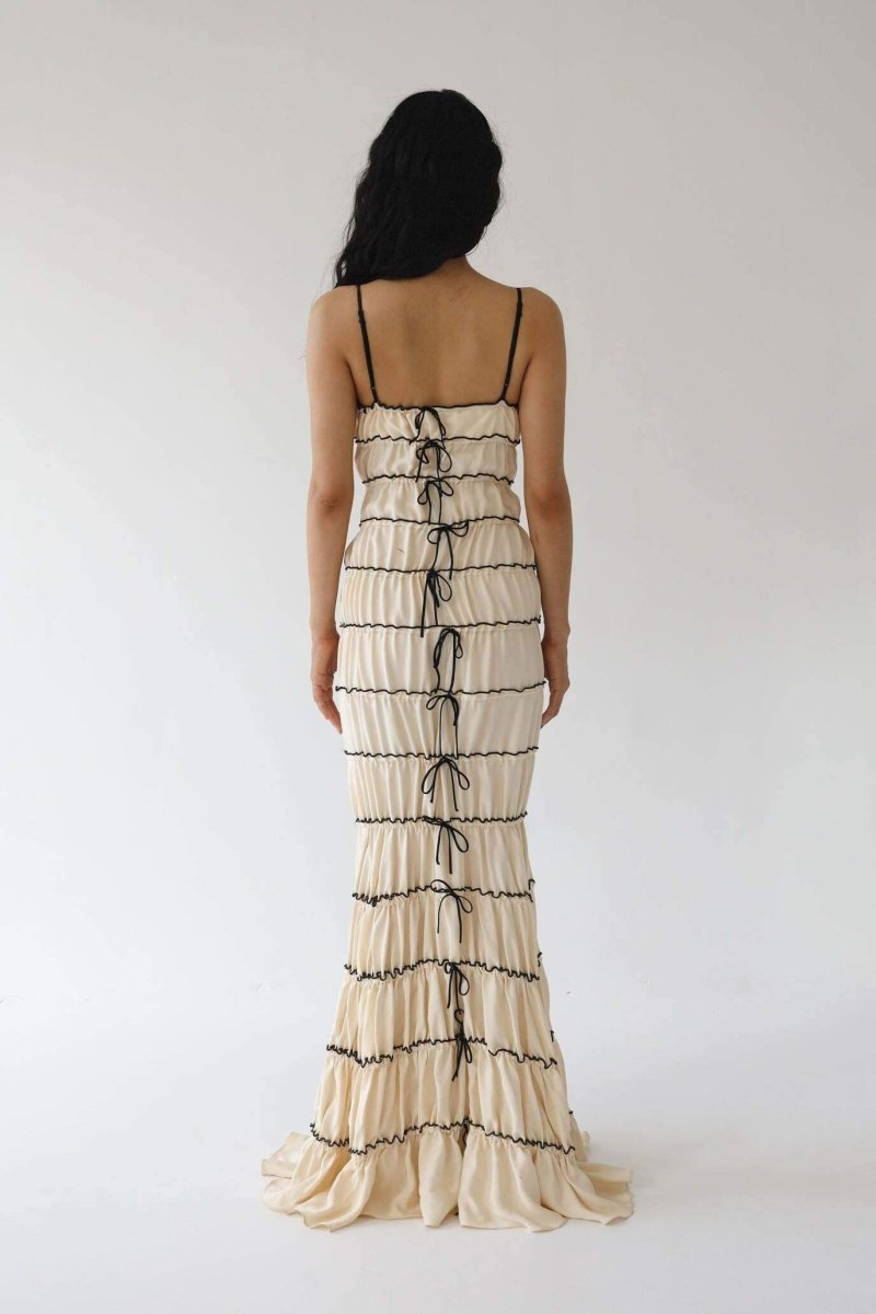 Cecilia® | Maxi Dress With Ruffle Tunnel