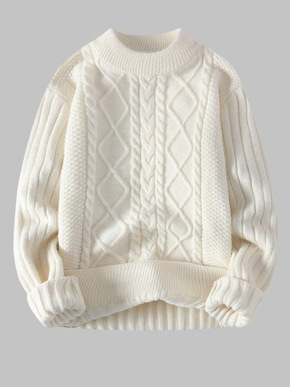 Cole | Men's Cable Knit Crew Neck Sweater